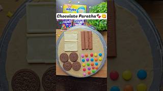 chocolate Gems Oreo and Kitkat Paratha 😋😋secretofyum shorts youtubeshorts choclate [upl. by Marder]