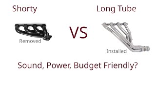 Shorty vs Long Tube Headers InstallReview [upl. by Coridon629]