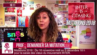 Mutations2018 Profs  Demander sa mutation  Flash Educ  112017 [upl. by Pascha124]