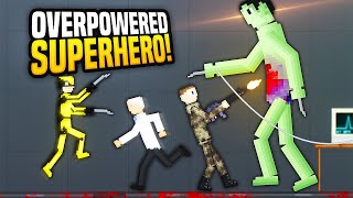 Creating The Most OVERPOWERED Superhero Possible  People Playground Gameplay Marvel Mod [upl. by Filomena746]