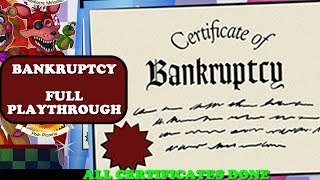 BANKRUPTCY Certificate After Getting Rich  Full Playthrough  Freddy Fazbears Pizzeria Sim FNaF 6 [upl. by Ocnarfnaig]