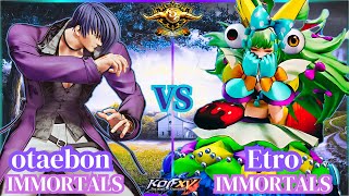 KOF XV🔥🕹️⚡️The Next Level Of KOF Season ⚡Rank Match⚡️otaebon🔥VS🔥Etro⚡️The Battle of Warriors⚡️🕹️🔥 [upl. by Ettezoj]