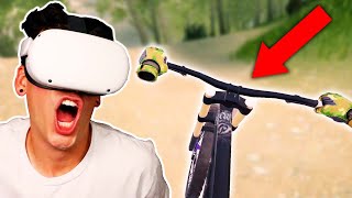 I WENT MOUNTAIN BIKING IN VR [upl. by Jenkins]