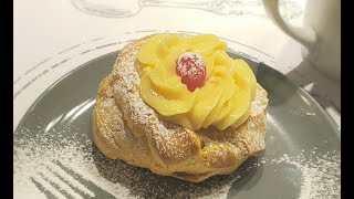 Las mejores Roscas o Rosquillas con Crema Pastelera Fritas o al horno Zeppole [upl. by Ayita]