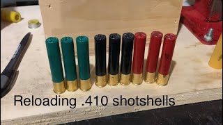 Saving money Reloading 410 shotshells by hand Is it worth it Time will tell… [upl. by Yeneffit]