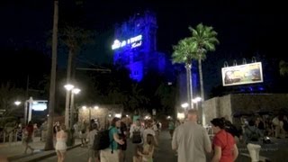 Disneys Hollywood Studios Complete Walkthrough at Night Walt Disney World HD 1080p [upl. by Berkly]