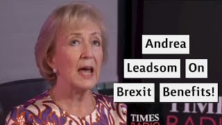 Brexiteer Andrea Leadsom Struggles To Find Brexit Benefits [upl. by Gonyea]