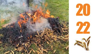 Burning 2022 Whittlesey Straw Bear [upl. by Market263]