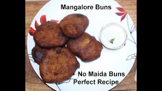 Mangalore Buns  Banana Puri  Traditional Mangalore Recipe  Wheat flour Buns  ಮಂಗಳೂರು ಬನ್ಸ್ [upl. by Eiuqnom410]