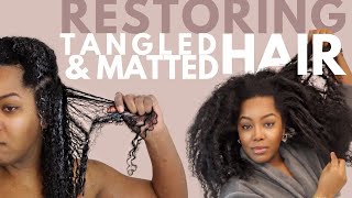 How To Effectively Detangle Matted Hair Without Cutting  How To Untangle Matted Hair  2019  12 [upl. by Suchta60]