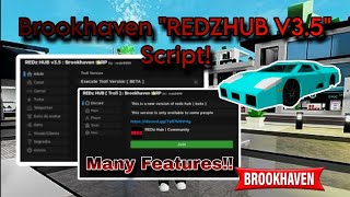 Brookhaven quotRedzHub V35quot Script  Troll Teleport Dupe Items Etc  Roblox Script Showcasing 📱 [upl. by Nanette]