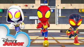 Marvels Spidey and his Amazing Friends Theme Song WebSpinners Version  disneyjr [upl. by Ailaro]