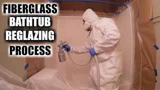 How to Reglaze a Fiberglass Bathtub  Full Fiberglass Bathtub Reglazing  DP Tubs [upl. by Mullins]