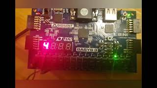 Seven segment Display on Basys3 FPGA board [upl. by Kabob703]