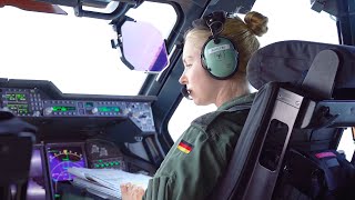 German A400M Aircraft Refuels Tornado Fighter Jets in European Airspace [upl. by Ardnalac]