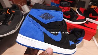 EARLY LOOK  AIR JORDAN 1 RETRO OG HIGH quotROYAL REIMAGINEDquot  IN HAND REVIEW [upl. by Allez742]