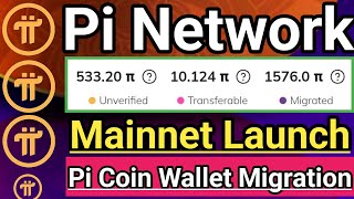 Pi Mainnet Launch UpdatePi Coin Wallet Migration UpdatePi Network new update todayPi Network news [upl. by Pironi296]