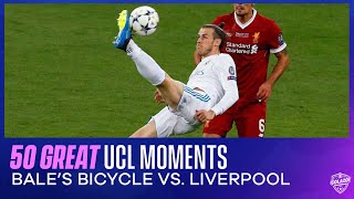 50 Great Champions League Moments Gareth Bales Superb Bicycle Kick Goal vs Liverpool in 2018 Final [upl. by Ahmad]