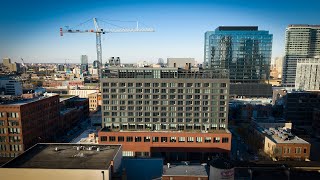 4k Aerial Video  Hoxton Hotel Chicago [upl. by Goodson150]