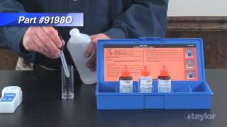 Testing for Chloride Using the Mercuric Nitrate Method in Taylors K1598 [upl. by Carleton]