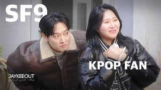 KPOP idol pranking their fans in public ft SF9  JAYKEEOUT [upl. by Oijile]