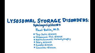 Lysosomal Storage Disorders Sphingolipidoses  CRASH Medical Review Series [upl. by Lleumas]