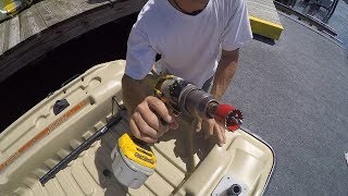 Adding a Scupper to my Plastic Boat [upl. by Fedirko233]