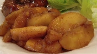 Southern Sweet Fried Apples How To Make Tutorial [upl. by Lakin]