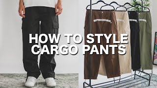 How To Style Cargo Pants  10 Outfits [upl. by Adamski]