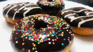 Easy Donuts Recipe  Eggless amp Without Oven  Chocolate Donut Recipe  How to make Homemade Doughnut [upl. by Aicnilav]