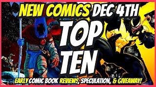 Top 10 New Comic Books December 4th 2024 🔥 Reviews Covers amp Giveaway 🔥 Best NCBD Vids On YouTube [upl. by Igor]