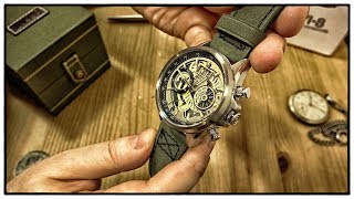 AVI8 Hawker Harrier II Matador Edition AV4065 Grande Date Chronograph Fliegeruhr Pilot Watch Reloj [upl. by Elyn852]