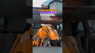 DECORATING MY CAR FOR HALLOWEEN 🎃 Everything I used to make my car spooky halloweendecor [upl. by Gibbeon780]