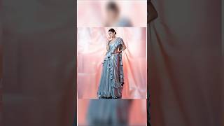 Trending frill saree collectionIndo Western party wear sarees womensfashionRaisaoutfits [upl. by Adena]