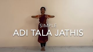 Simple Adi Tala Jathis  Lakshmi Venkatesh  Sadhna [upl. by Jeff]