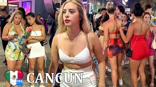 🇲🇽 CANCUN NIGHTLIFE PARTY MEXICO 2023 FULL TOUR [upl. by Eissak]