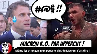 quotFCK MACRONquot  Un combattant darts martiaux INSULTE Manu après son combat [upl. by Assyl]