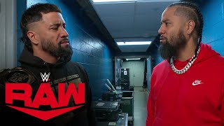 Jey Uso refuses to speak to Jimmy Uso Raw highlights Oct 14 2024 [upl. by Novla]