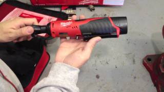 The Milwaukee M12 Cordless 38quot Ratchet Kit 245721 In Action [upl. by Mainis]