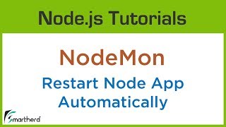 Monitor your file changes nodemon npm packages in Node Js [upl. by Lemcke]