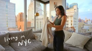 a day in my life living in my dream NYC highrise apartment [upl. by Anoli]