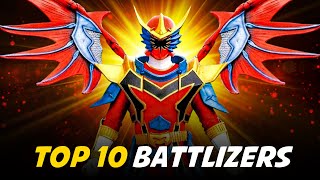 Power Rangers Top 10 Best Battlizers Transformations [upl. by Kerred]