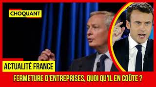 URGENT Fermeture dentreprises quoi quil en coûte Plus dactualités france Sur TF1 [upl. by Yarrum384]