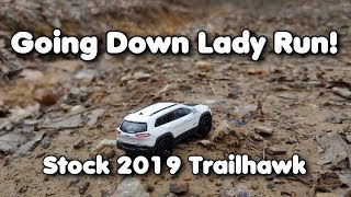 Down the Rocks Stock Jeep Cherokee Trailhawk Elite 2019 Off Road Vinton County Ohio [upl. by Llerrehs853]