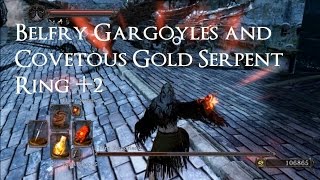 DARK SOULS 2  Belfry Gargoyles and Covetous Gold Serpent Ring 2 [upl. by Ylevol]