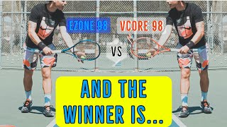 Racket Review Yonex EZONE 98 vs VCORE 98 Serving Comparison [upl. by Anna62]