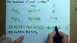 How to Find the Abundance of Each Isotope [upl. by Arawaj476]