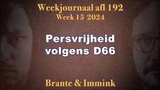 Persvrijheid volgens D66 [upl. by Avle]