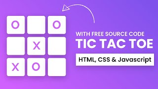 Tic Tac Toe Game  HTML CSS and Javascript [upl. by Hescock]