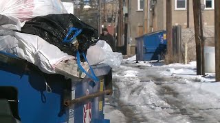 Trash collections resume normal schedule despite some snowy streets [upl. by Ainoda]